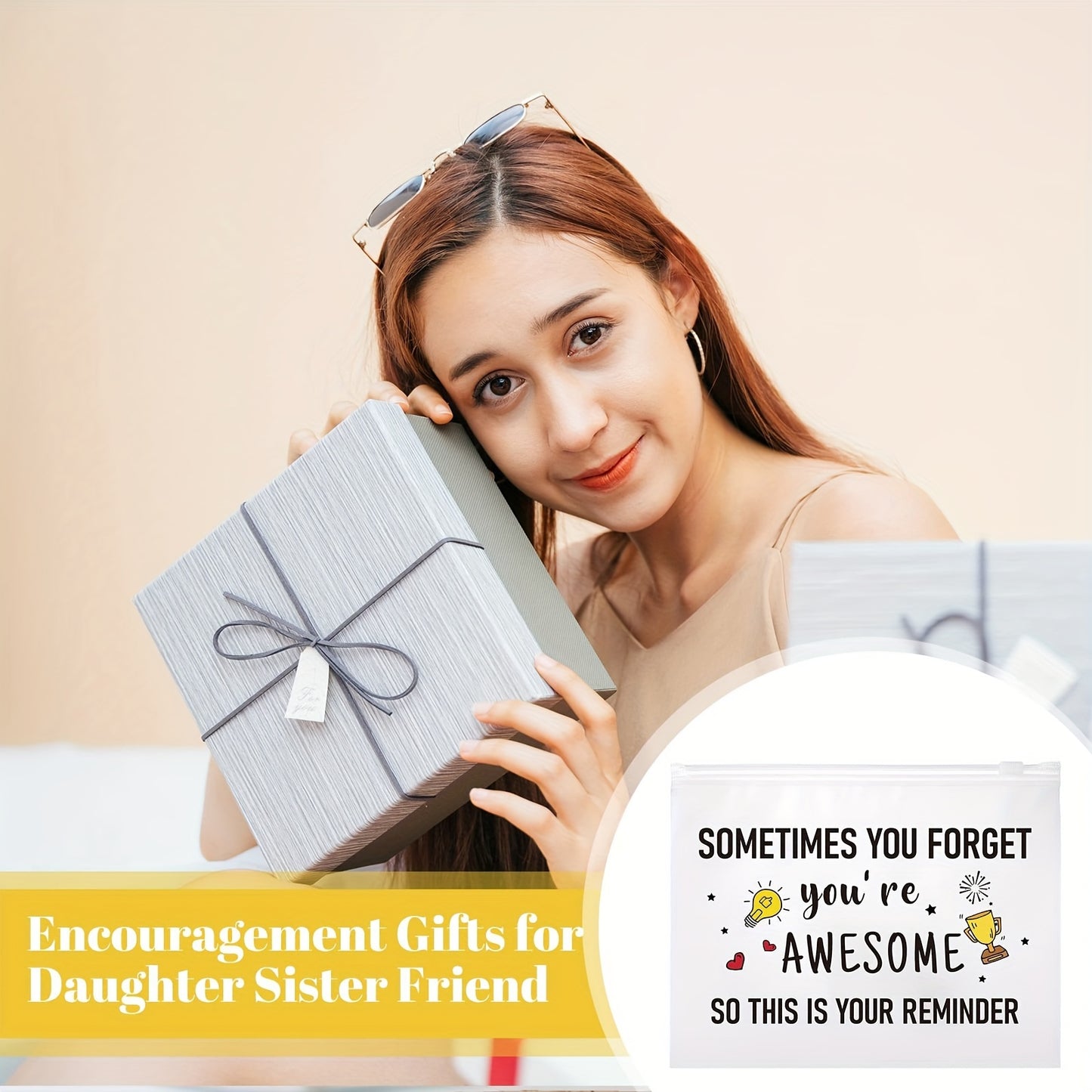 30pcs Cosmetic Bag Inspirational Gifts For Women You Are Braver Awesome Motivational Quotes Makeup Bag EVA Travel Toiletry Bag With Zipper Encouragement Birthday Christmas   Women Gift