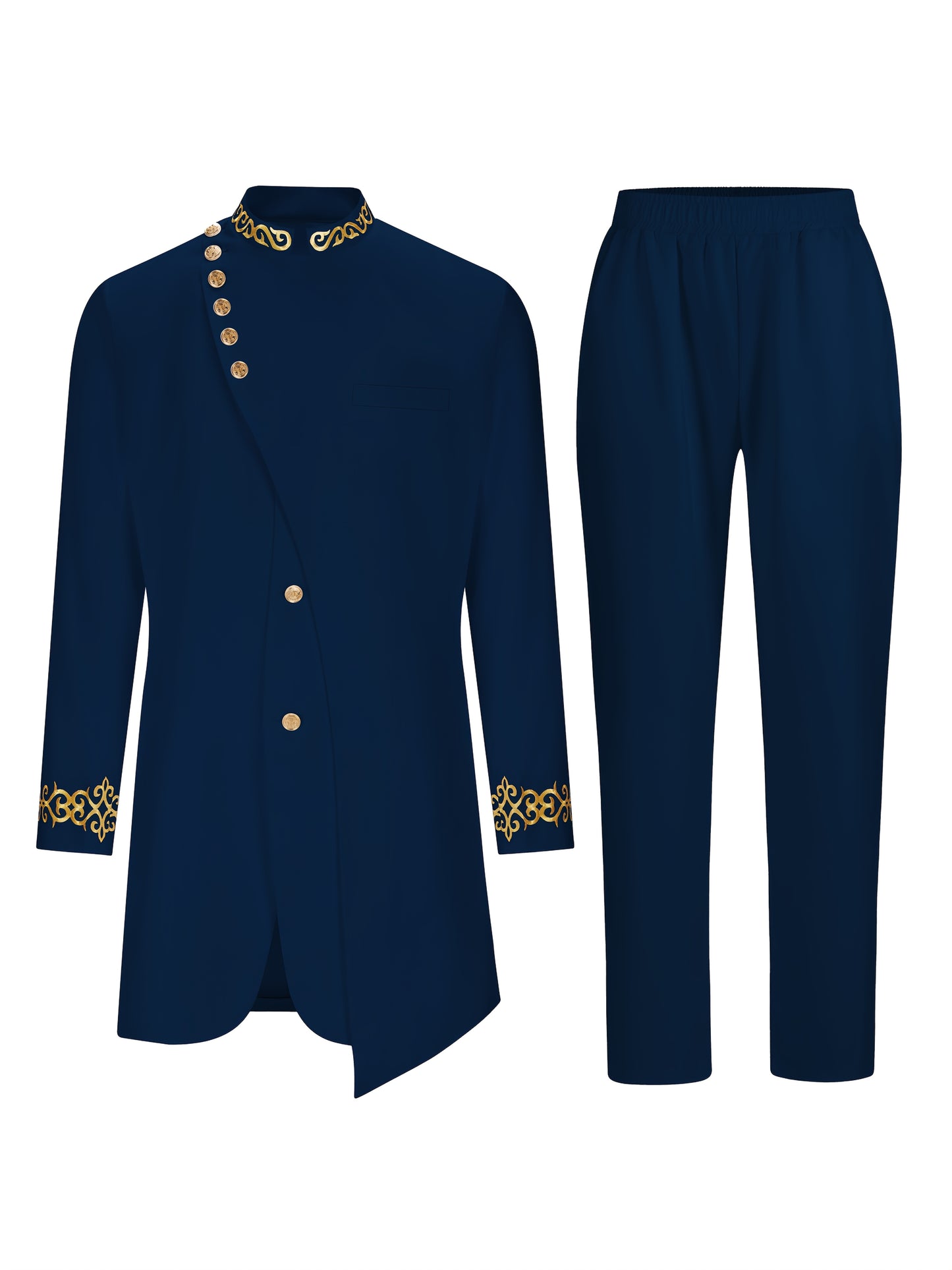 Men's Casual Long-sleeved Two-piece Suit
