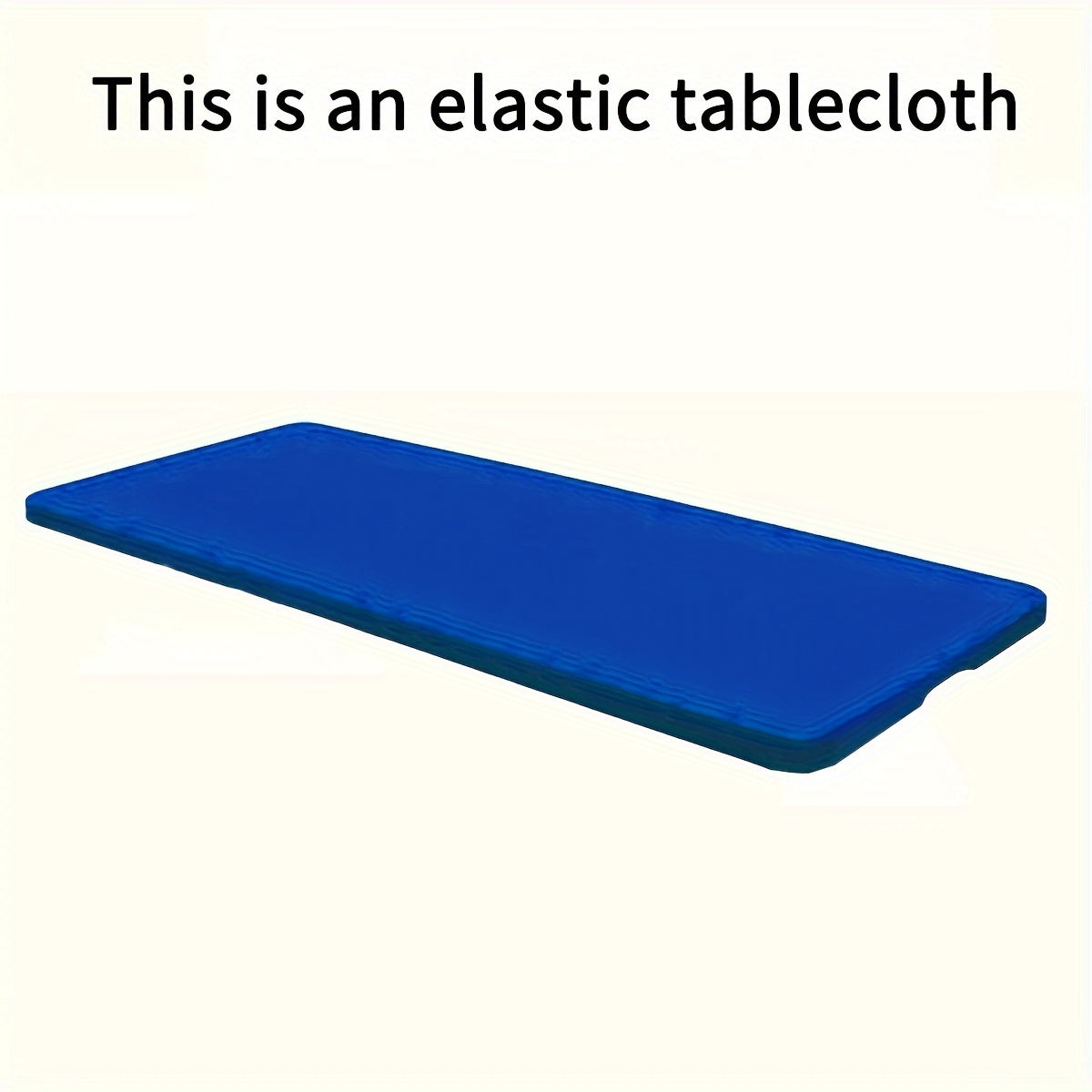 1pc Rectangular Semi-Circle Tablecloth, Wrinkle-Resistant Washable Stretch Fit Polyester Table Cover, Suitable for Parties, Weddings, Gardens, Outdoor, Dining, Picnic