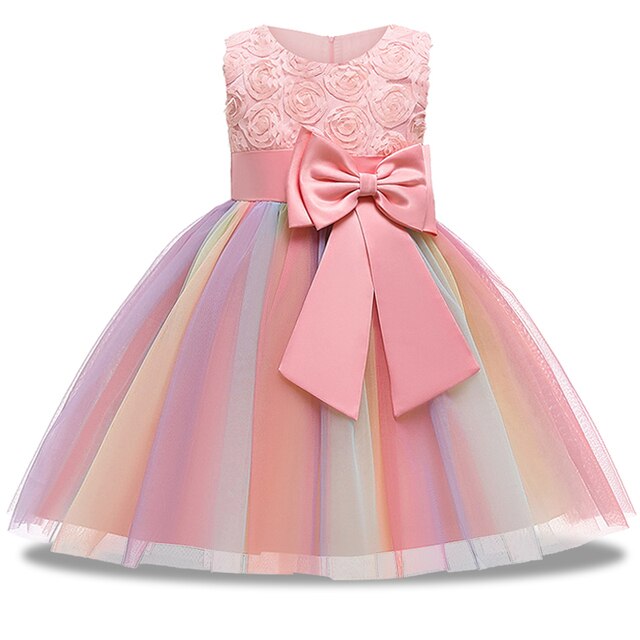 Christmas Girl Dress Princess Wedding Party sequins Sleeveless New Year Clothes-Girls Sequin Dress-Top Super Deals-Free Item Online