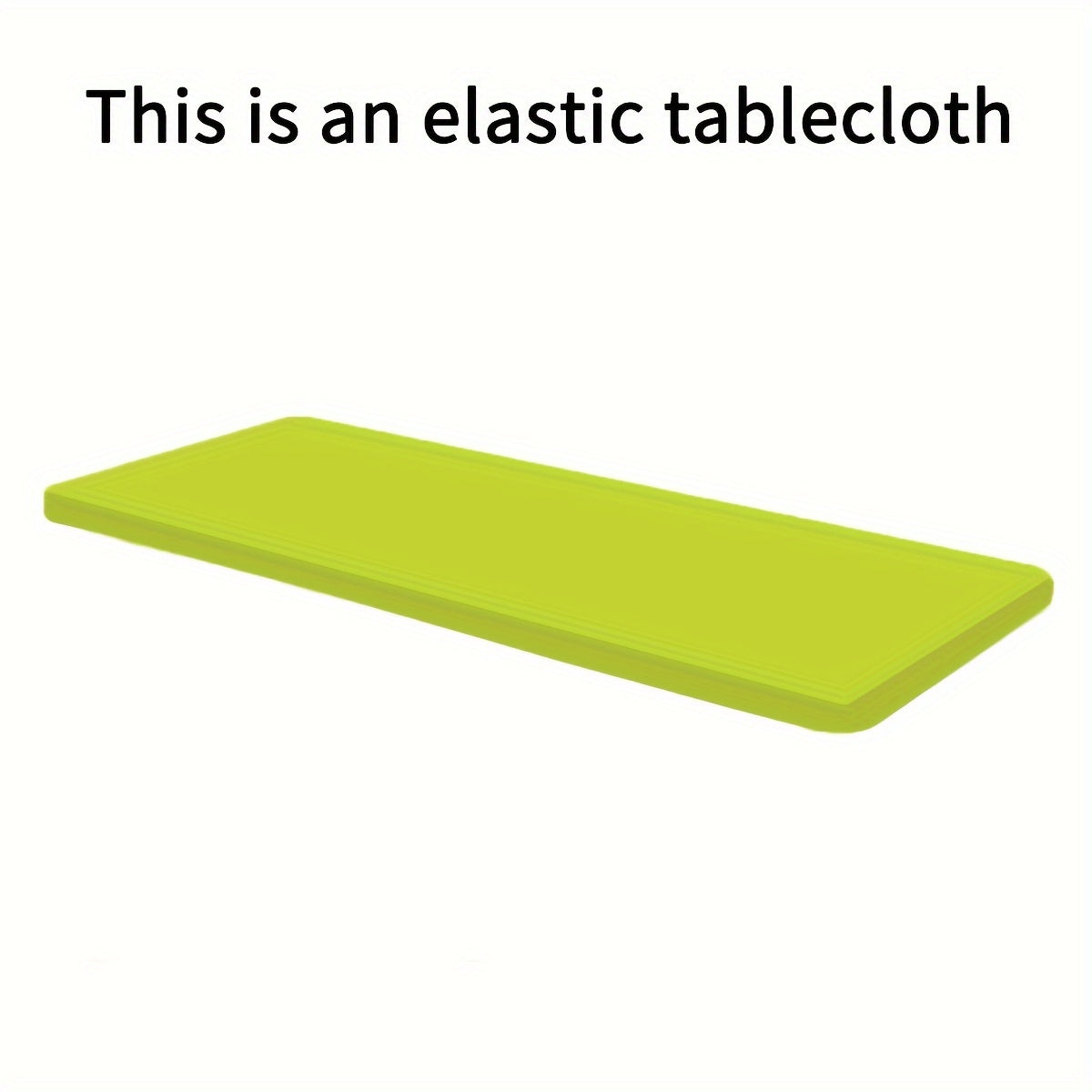 1pc Rectangular Semi-Circle Tablecloth, Wrinkle-Resistant Washable Stretch Fit Polyester Table Cover, Suitable for Parties, Weddings, Gardens, Outdoor, Dining, Picnic