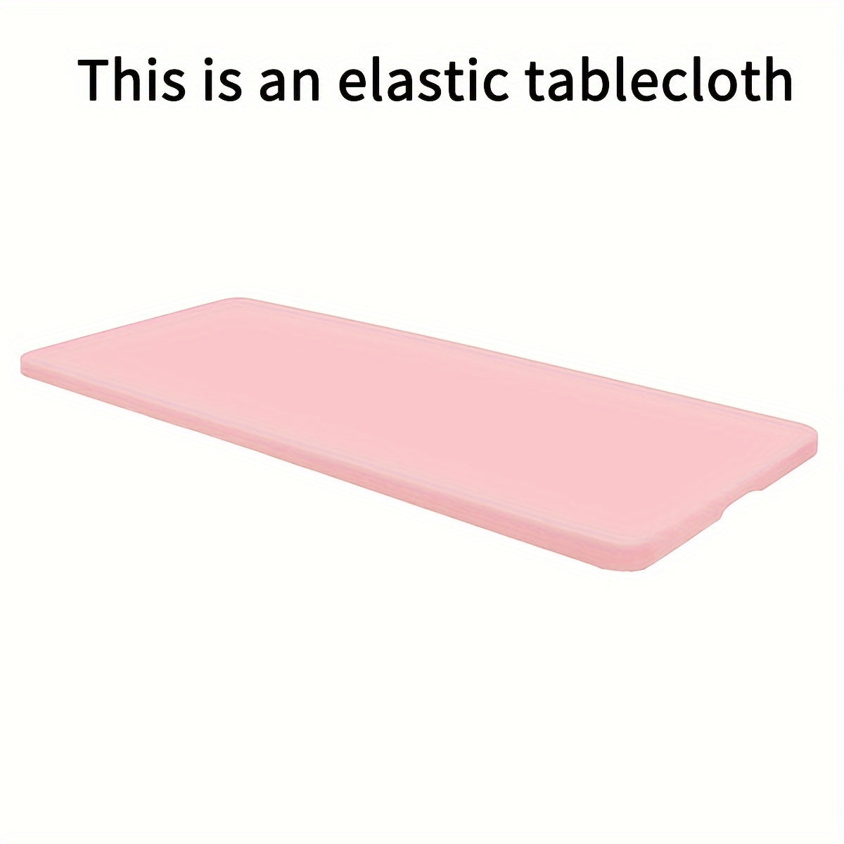 1pc Rectangular Semi-Circle Tablecloth, Wrinkle-Resistant Washable Stretch Fit Polyester Table Cover, Suitable for Parties, Weddings, Gardens, Outdoor, Dining, Picnic