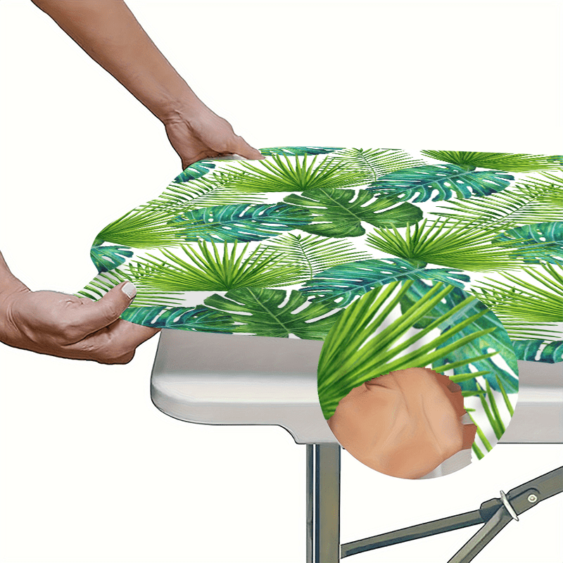 One Elastic-Edged Washable Outdoor Tablecloth - Durable Polyester Tablecloth, Suitable for Camping, Picnics, Garden Parties - Bright Colors, Suitable for Indoor/ Outdoor Use, Machine Washable, Outdoor Tablecloth | Vivid Desig