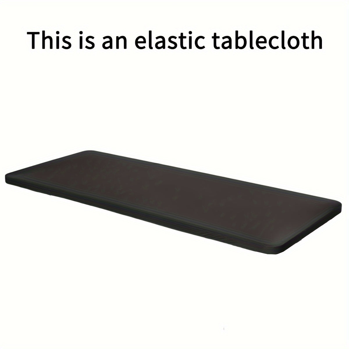 1pc Rectangular Semi-Circle Tablecloth, Wrinkle-Resistant Washable Stretch Fit Polyester Table Cover, Suitable for Parties, Weddings, Gardens, Outdoor, Dining, Picnic