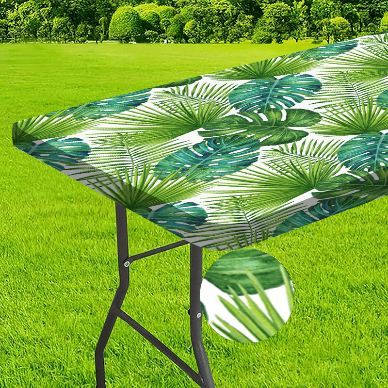 One Elastic-Edged Washable Outdoor Tablecloth - Durable Polyester Tablecloth, Suitable for Camping, Picnics, Garden Parties - Bright Colors, Suitable for Indoor/ Outdoor Use, Machine Washable, Outdoor Tablecloth | Vivid Desig