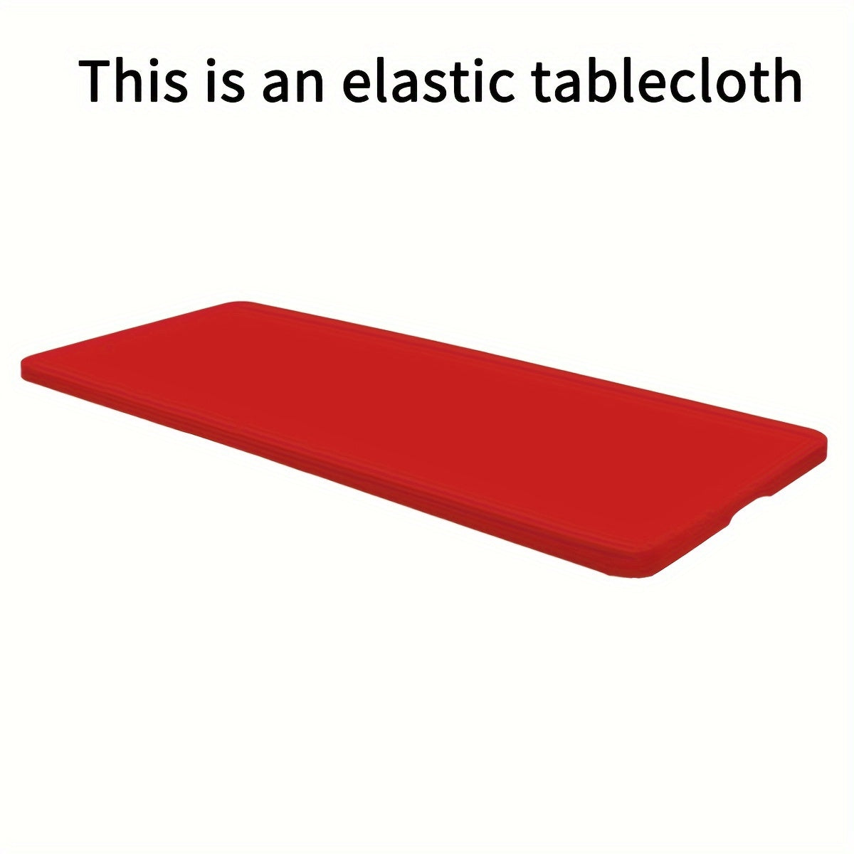 1pc Rectangular Semi-Circle Tablecloth, Wrinkle-Resistant Washable Stretch Fit Polyester Table Cover, Suitable for Parties, Weddings, Gardens, Outdoor, Dining, Picnic