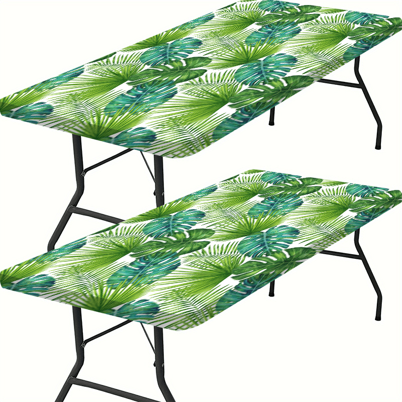 One Elastic-Edged Washable Outdoor Tablecloth - Durable Polyester Tablecloth, Suitable for Camping, Picnics, Garden Parties - Bright Colors, Suitable for Indoor/ Outdoor Use, Machine Washable, Outdoor Tablecloth | Vivid Desig