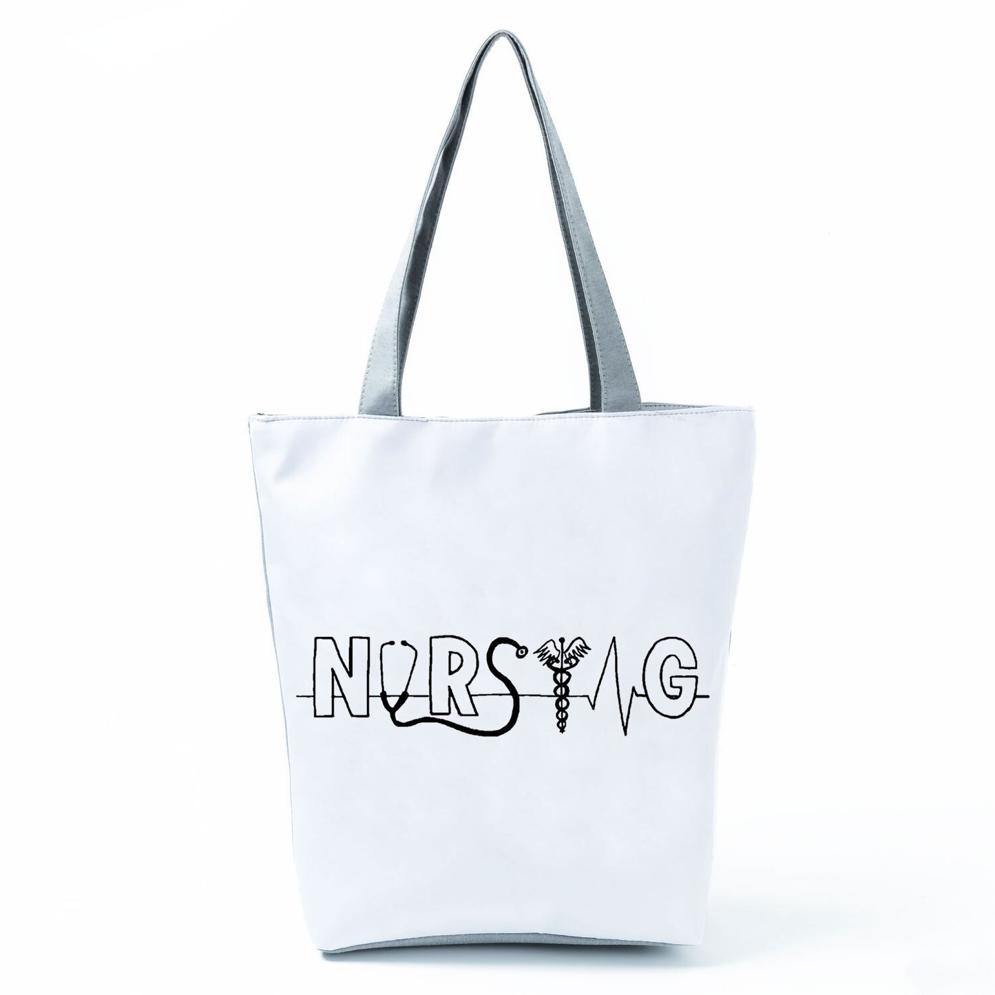 Handbag Customized Faith Love Nursing Nurse Letter Print Tote Shoulder Bag Portable