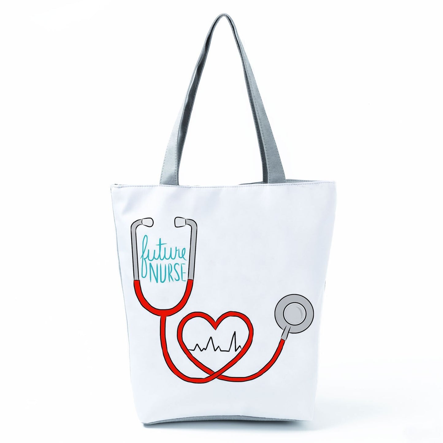 Handbag Customized Faith Love Nursing Nurse Letter Print Tote Shoulder Bag Portable