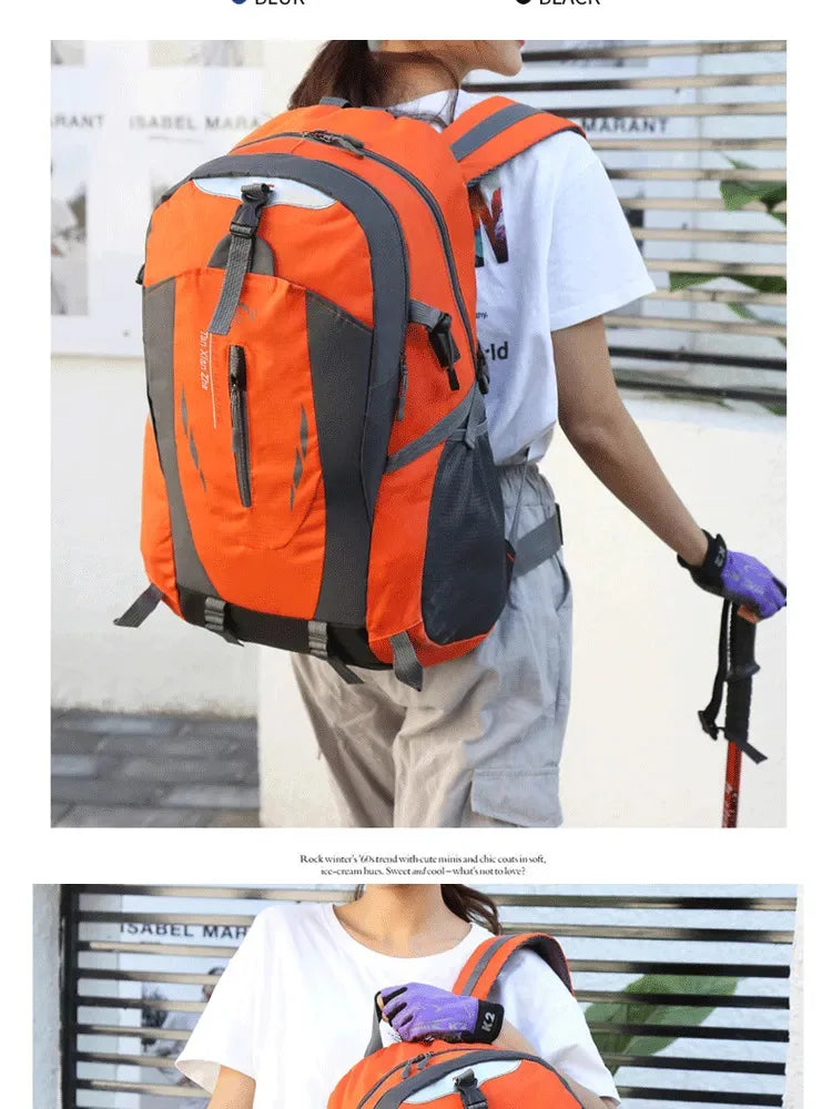 Portable Outdoor Mountaineering Bag Large Capacity Travel Bag Waterproof Men's and Women's Backpack Lightweight Travel Backpack