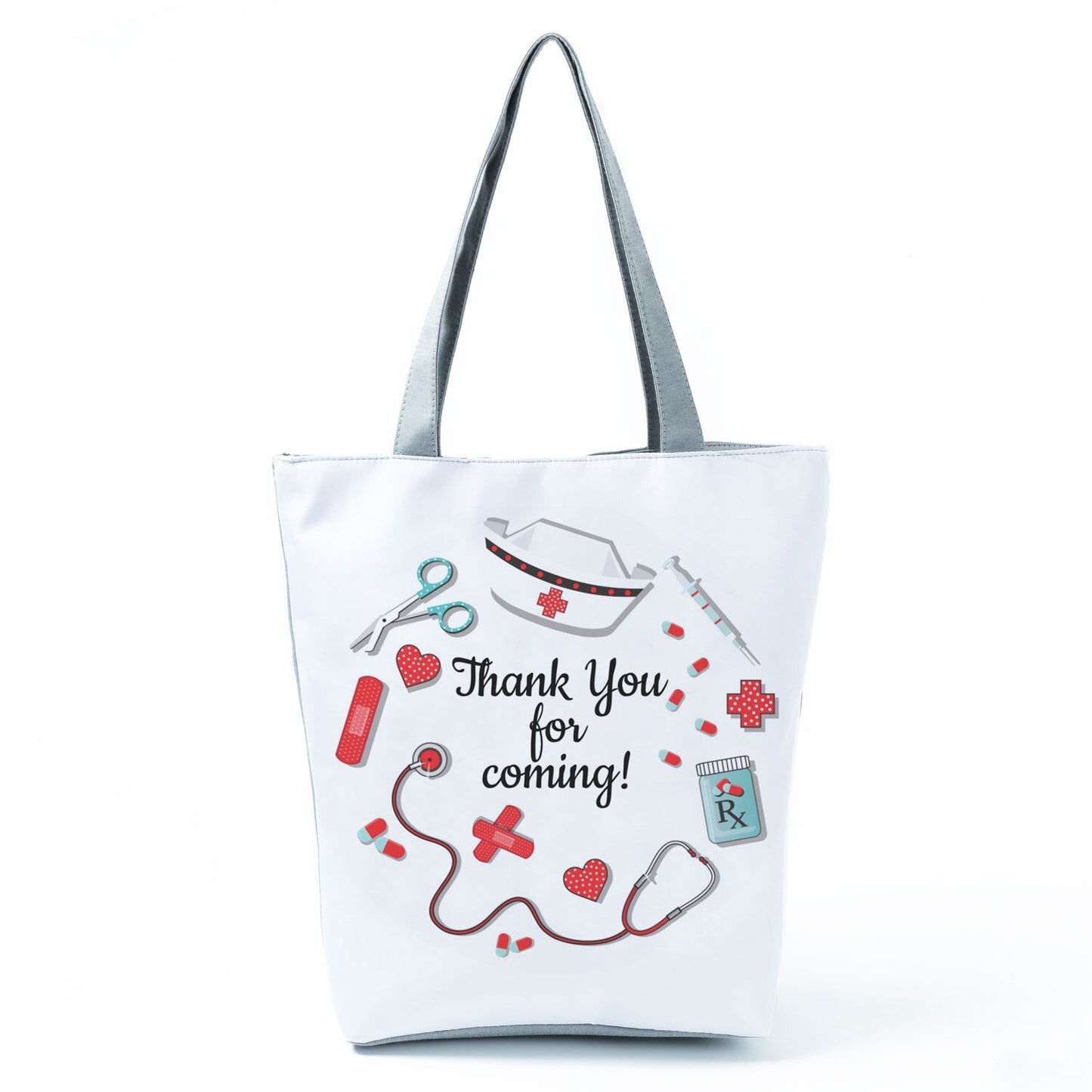Handbag Customized Faith Love Nursing Nurse Letter Print Tote Shoulder Bag Portable