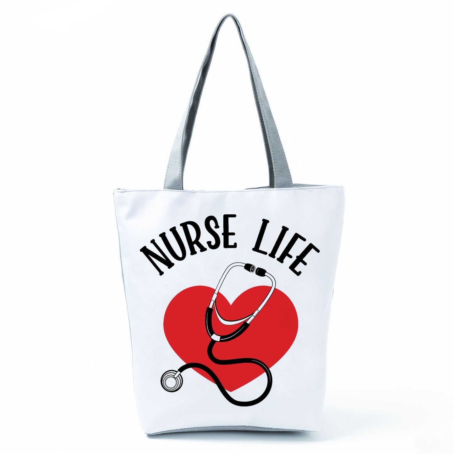 Handbag Customized Faith Love Nursing Nurse Letter Print Tote Shoulder Bag Portable