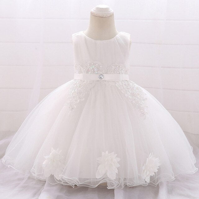 Baby Girl Flower Girls Birthday Party Princess Baptism Dress