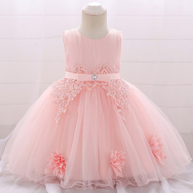 Baby Girl Flower Girls Birthday Party Princess Baptism Dress