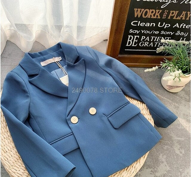 Boys Formal Jacket Gentleman Kids Violin dance show performence Blazer Children Formal Wedding Birthday Party Jacket