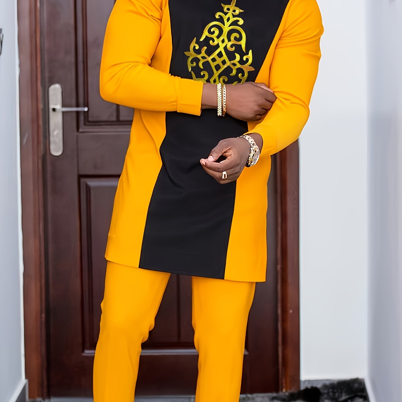 Men's Casual Long-Sleeved Two-piece Suit