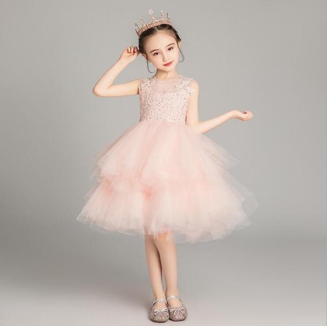Elegant Formal Dress Girls Clothing Flower Girls Wedding Evening Clothes Kids Dresses for Girls Princess Party Long Gown 3-14yrs