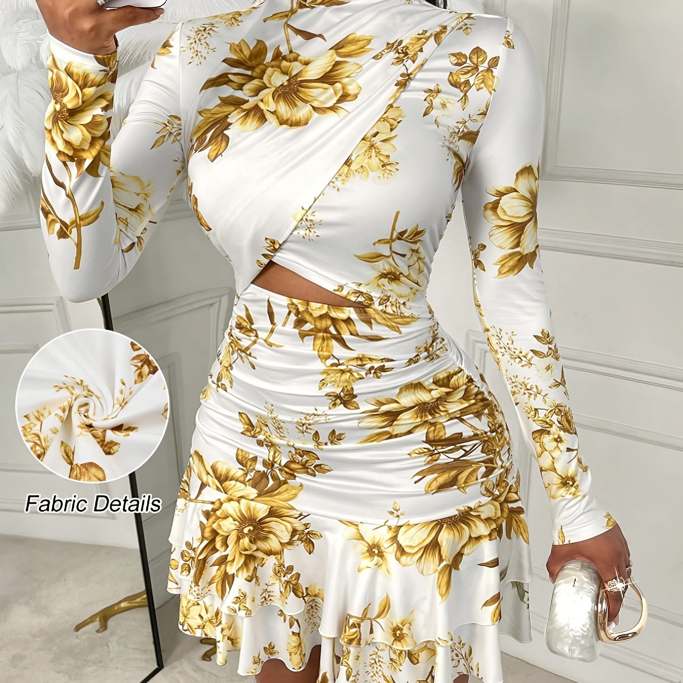 Women's Floral Print Short Dress