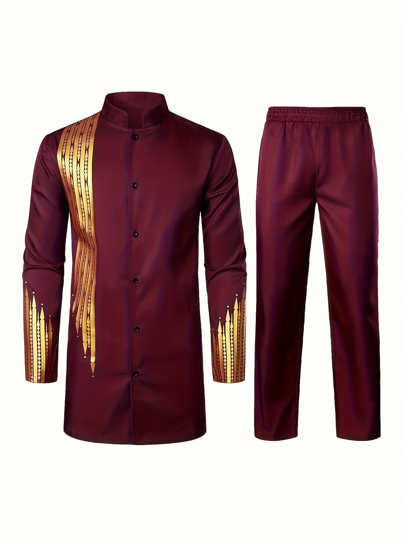Men's Casual Long-sleeved Two-piece Set
