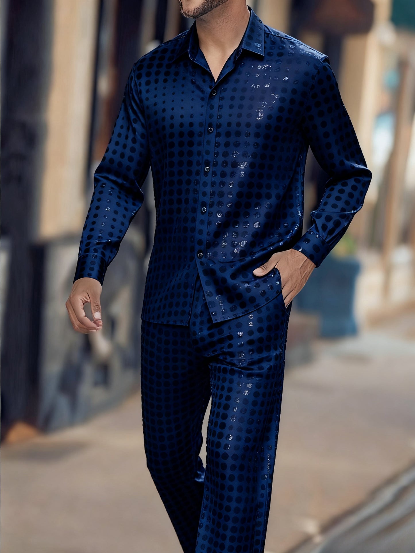 Men’s Polka Dot 2-Piece Suit