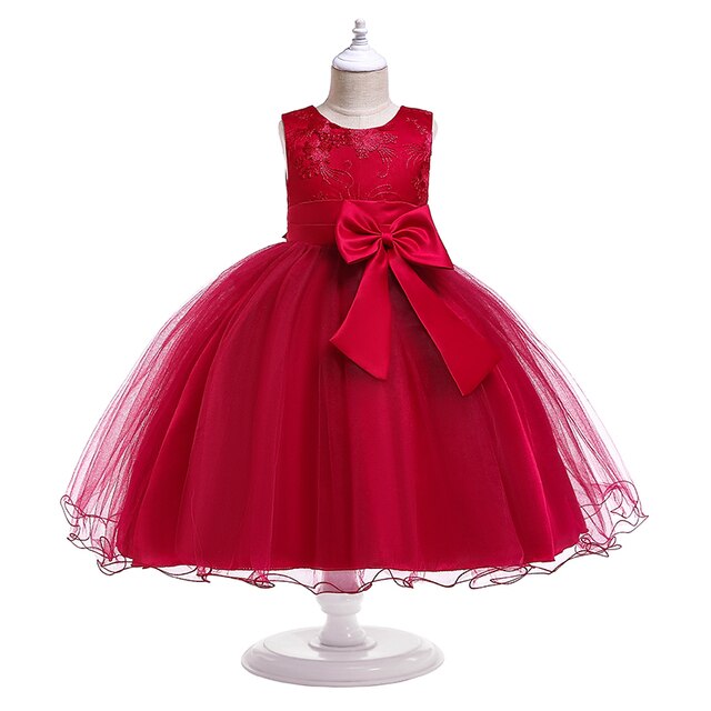 Girl Flower Princess Dress Children Summer Tutu Wedding Birthday Party Dresses For 5 8 10 Years Girls Kids Gown Costume Clothing