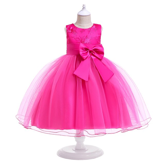 Girl Flower Princess Dress Children Summer Tutu Wedding Birthday Party Dresses For 5 8 10 Years Girls Kids Gown Costume Clothing
