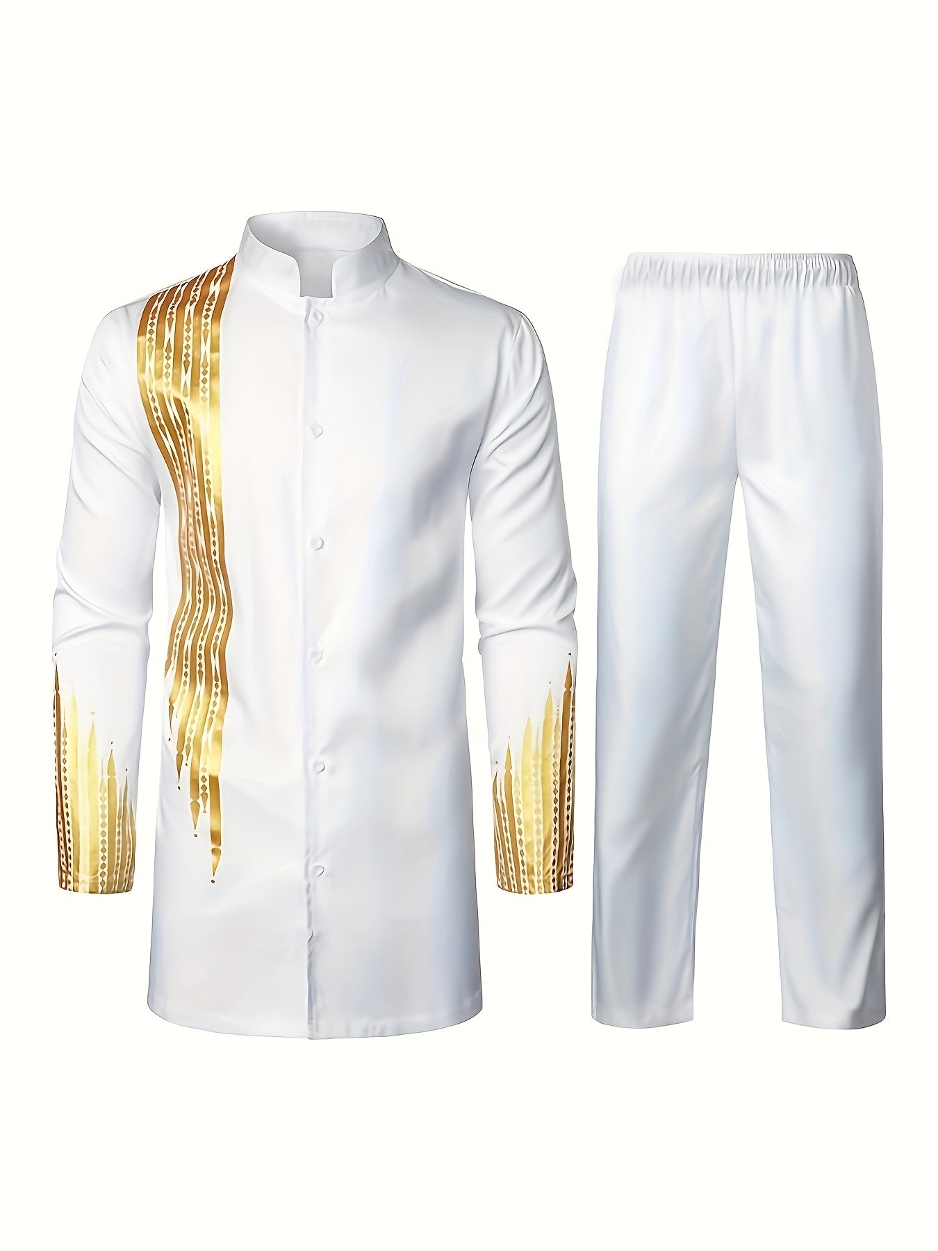 Men's Casual Long-sleeved Two-piece Set