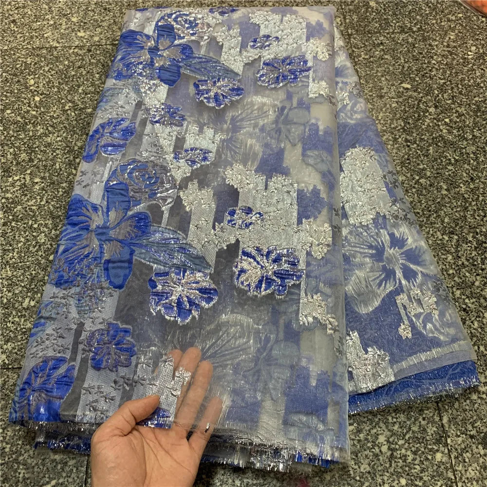 MIQIER2021 High Quality African Nigerian Tulle Lace Fabric Organza Embroidery Guipure Party Gown Dress Brocade Jacquard French