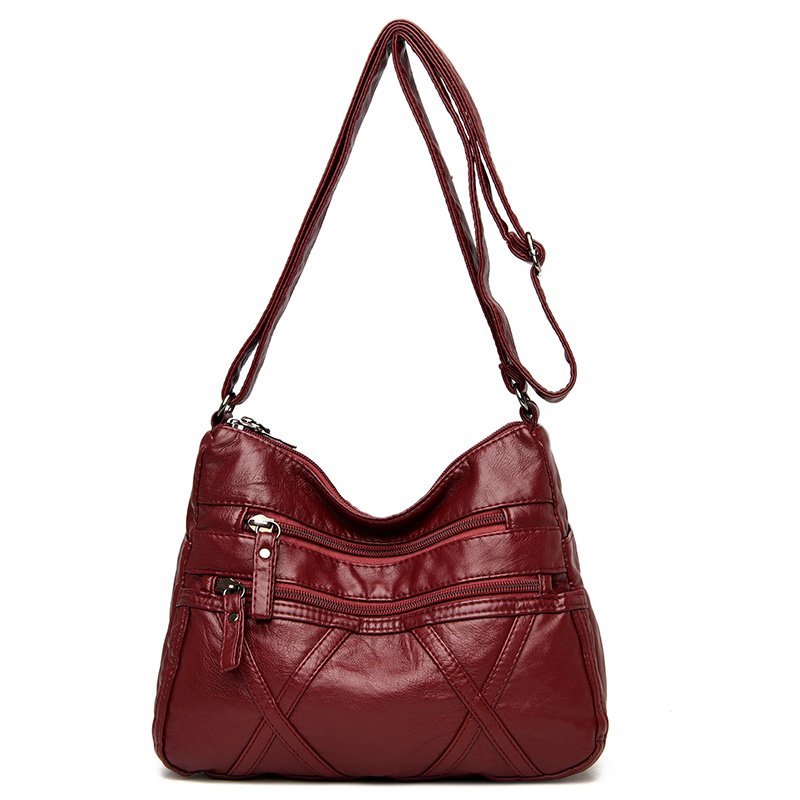 High Quality Women's Soft Leather Shoulder Bags Multi-Layer Classic Crossbody Bag Luxury Designer Handbag and Purse