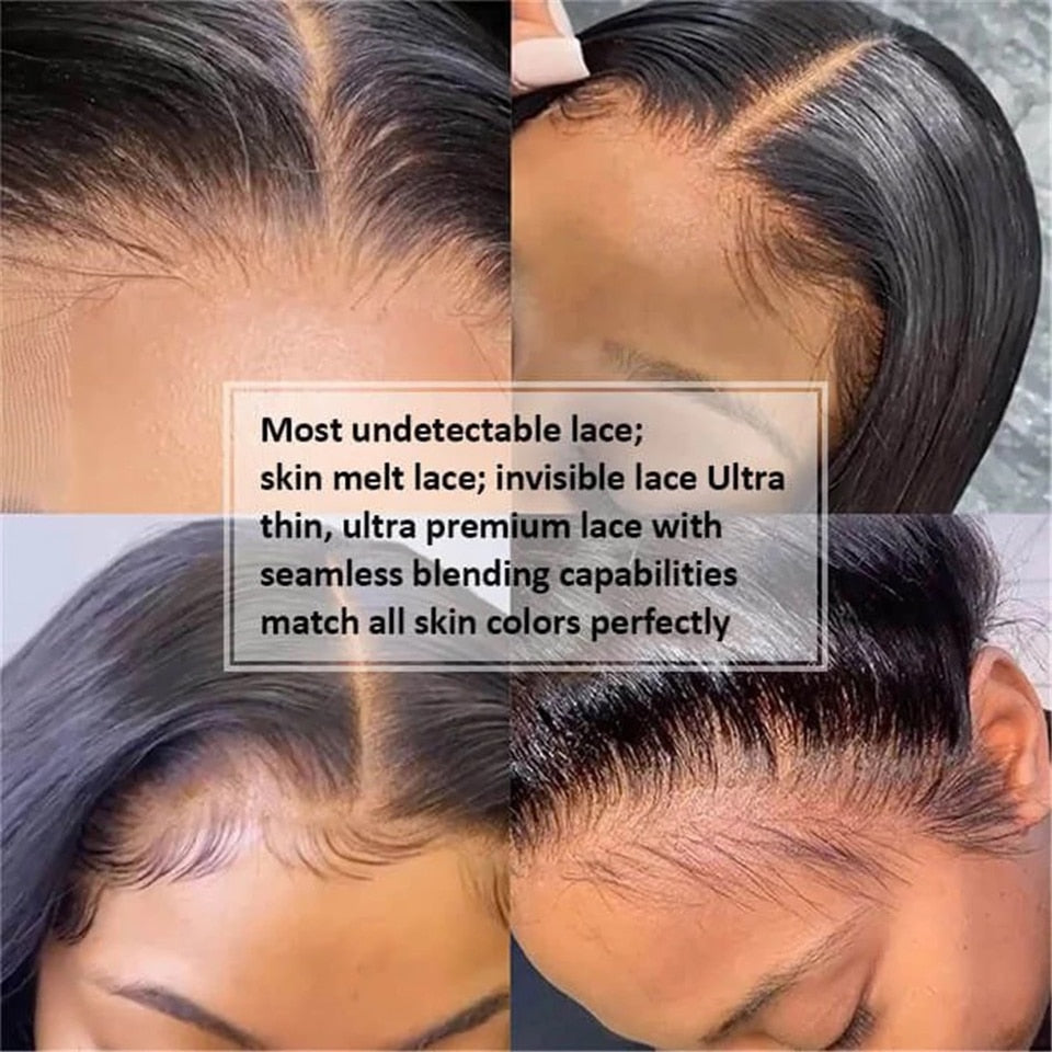 13x4 Straight HD Lace Front Human Hair Wigs