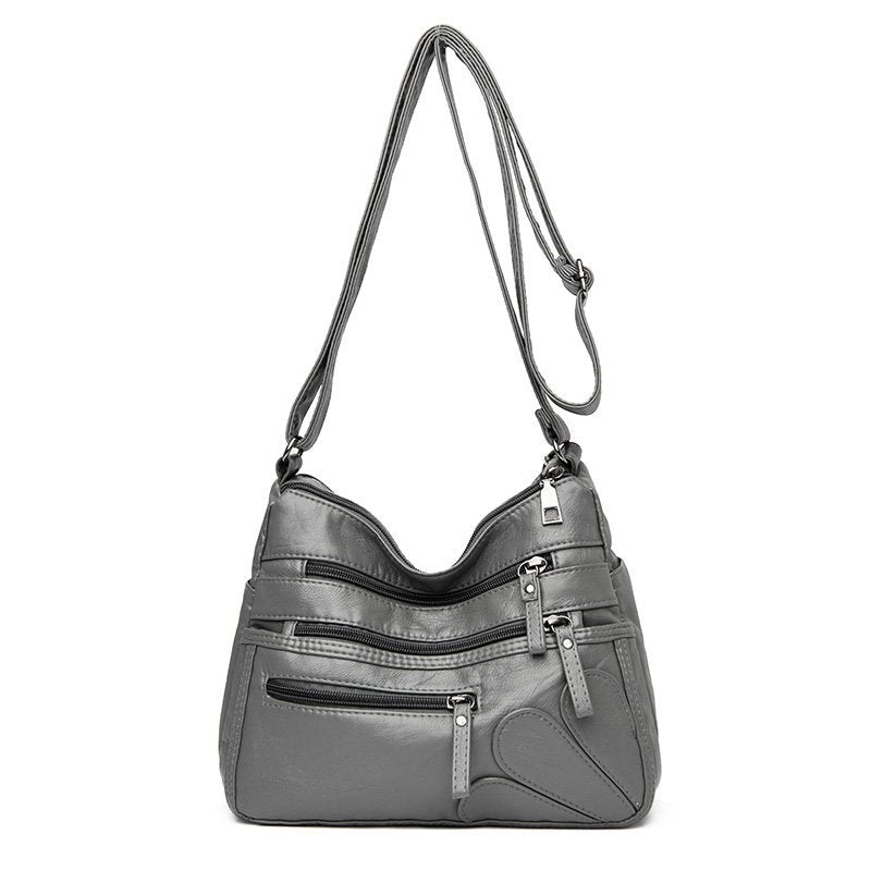 High Quality Women's Soft Leather Shoulder Bags Multi-Layer Classic Crossbody Bag Luxury Designer Handbag and Purse