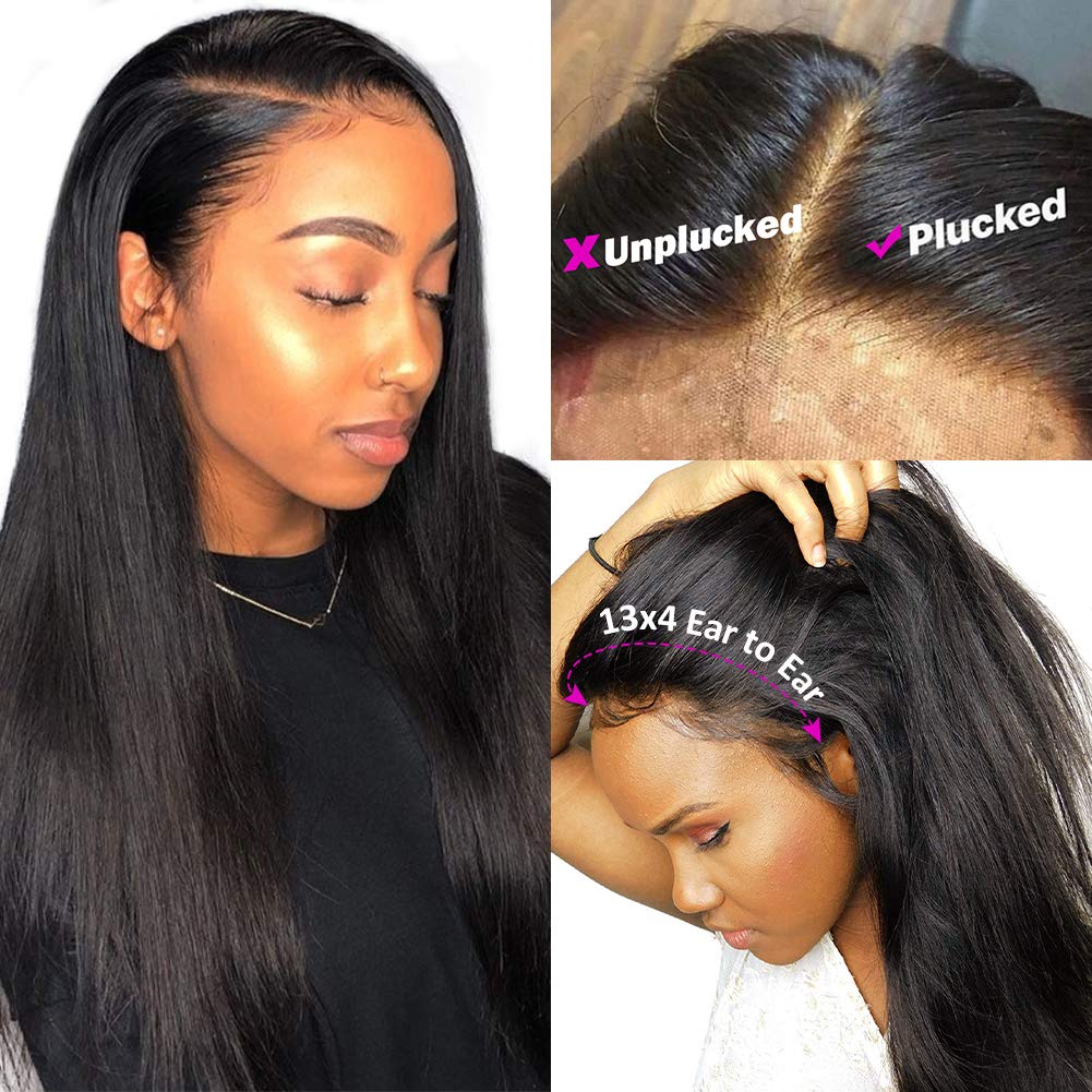 13x4 Straight HD Lace Front Human Hair Wigs