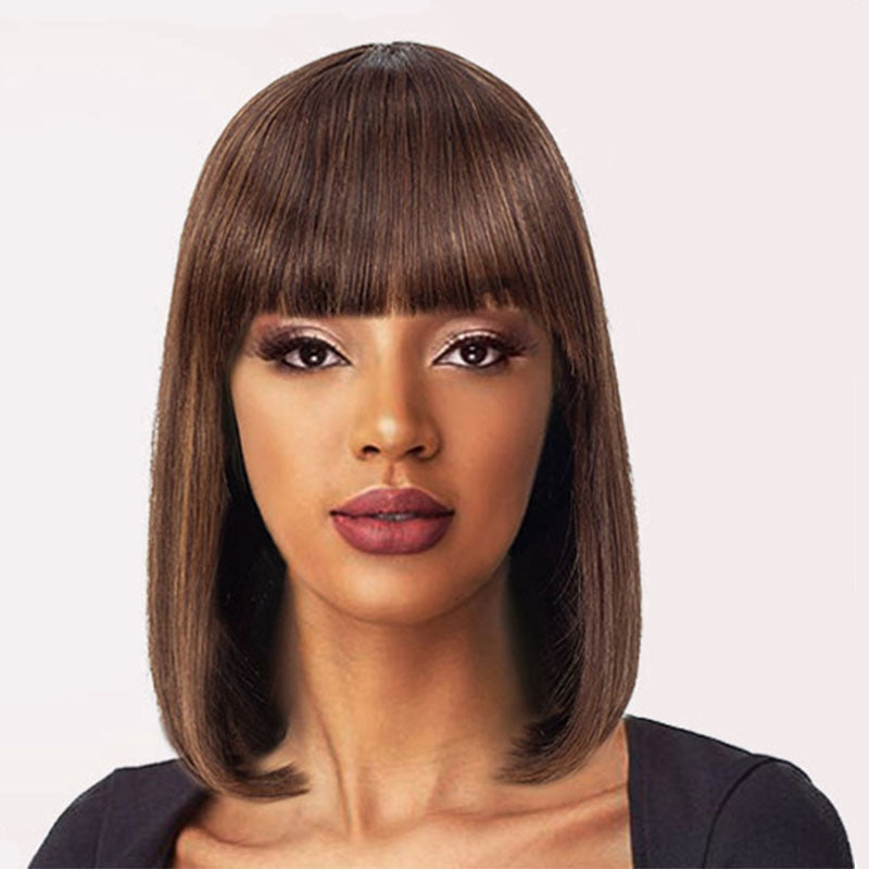 Short Human Hair Wig Women Straight Remy Hair Bob