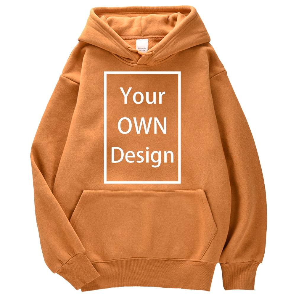 Your OWN Design Brand Logo Picture Custom Men Women DIY Hoodies Sweatshirt Hoody Clothing