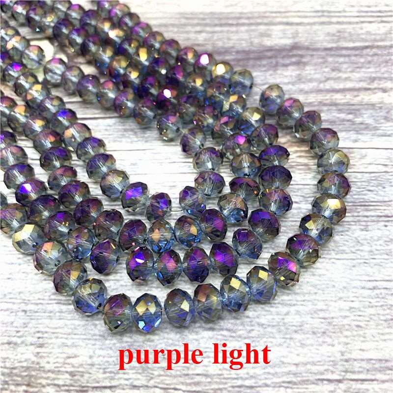2X3/ 3X4/ 4X6/ 6X8mm Crystal Beads AB Multicolor Sapcer Glass Beads for Jewelry Hand Ring Necklace Making DIY Wholesale