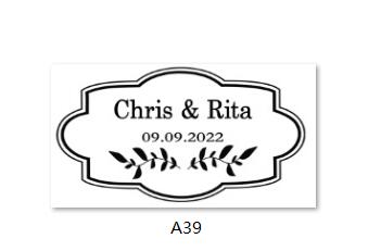 Custom Transparent Labels, Wedding Labels