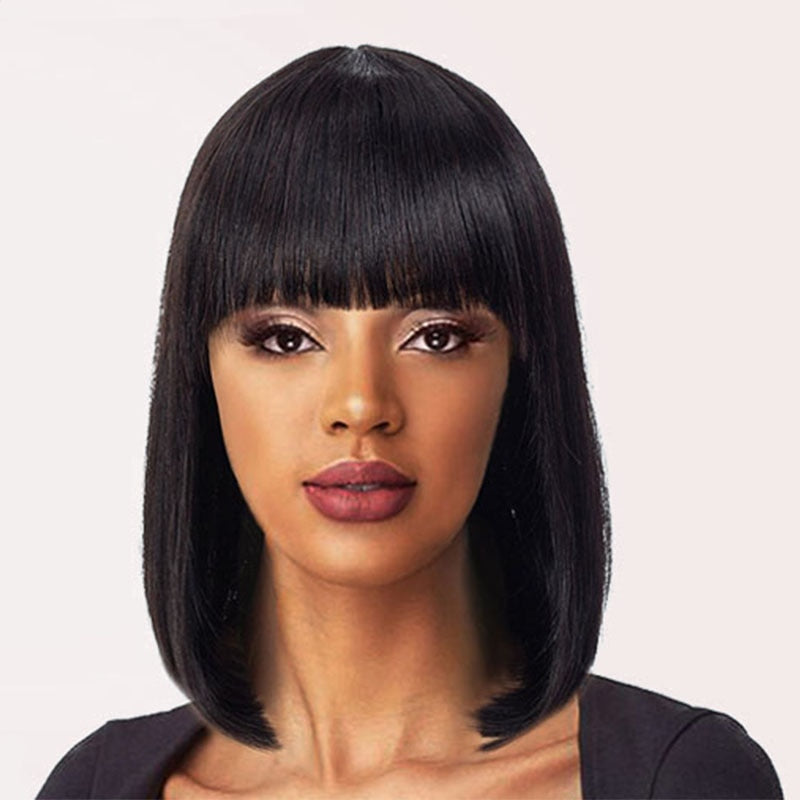 Short Human Hair Wig Women Straight Remy Hair Bob