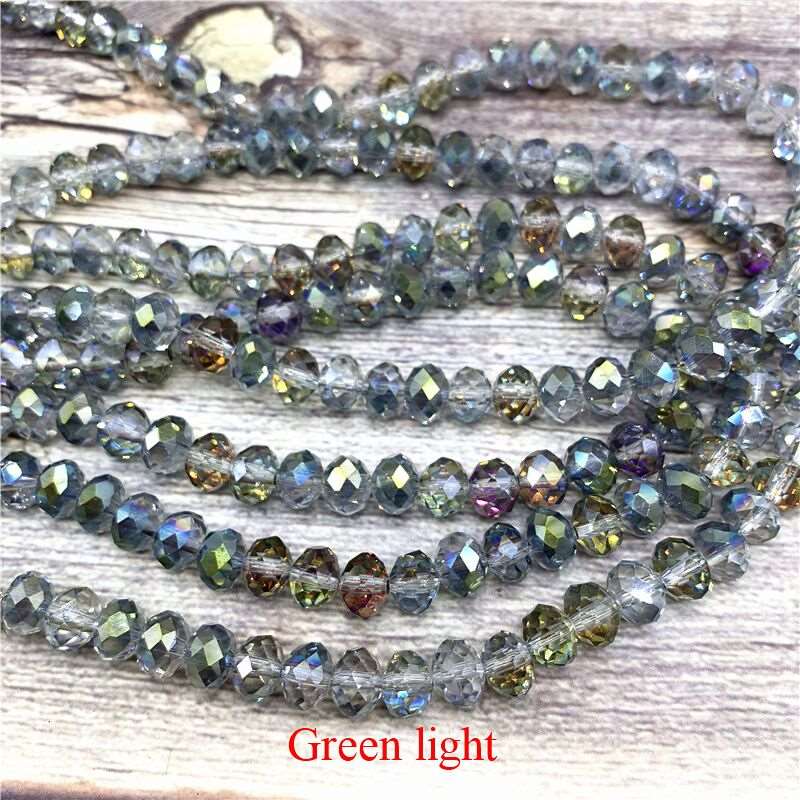 2X3/ 3X4/ 4X6/ 6X8mm Crystal Beads AB Multicolor Sapcer Glass Beads for Jewelry Hand Ring Necklace Making DIY Wholesale