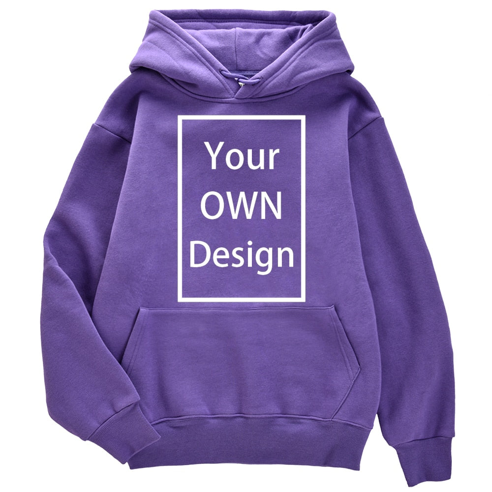 Your OWN Design Brand Logo Picture Custom Men Women DIY Hoodies Sweatshirt Hoody Clothing