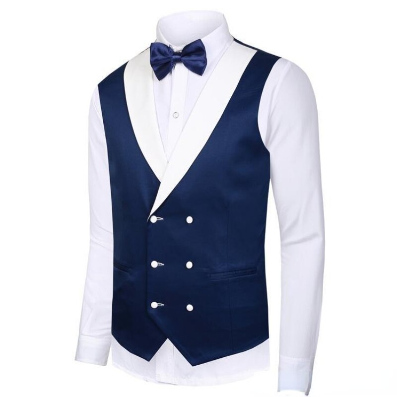 Groom Tuxedos Peak Lapel Best Man Suits Men's Wedding Suits (Jacket+Pants+Vest)