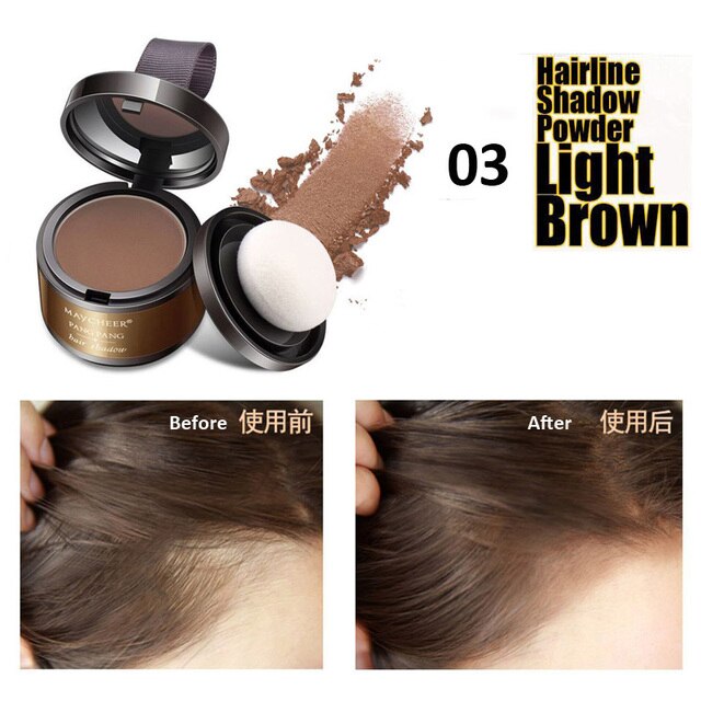 Hair Fluffy Powder Instantly Black Root Cover Up Natural Instant Hairline Shadow Powder Hair Concealer Coverage