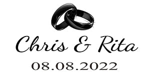 Custom Transparent Labels, Wedding Labels
