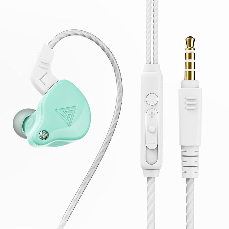 Original QKZ AK6 Copper Driver HiFi Wired Earphone Sport Running Headphones Bass Stereo Headset Music Earbuds fone de ouvido
