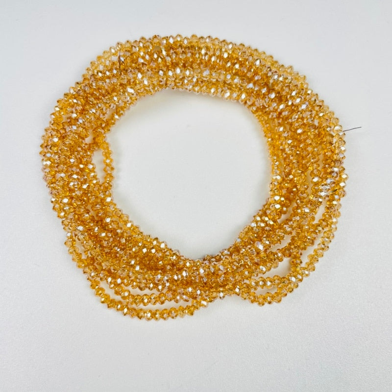 Crystal Glass Rondel Beads for Jewelry Making Diy Jewelry Spacer Beads