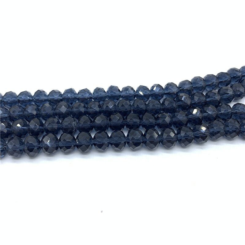 Wholesale 4x6mm/50pcs Crystal Rondel Faceted Crystal Glass Beads Loose Spacer Round Beads for Jewelry Making Jewelry Diy