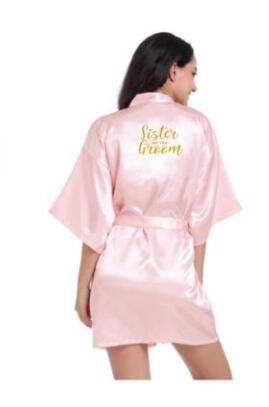 Bridesmaid Robes Robes Bridal Robes Light Pink Satin Robe Bridesmaid Robes Wedding