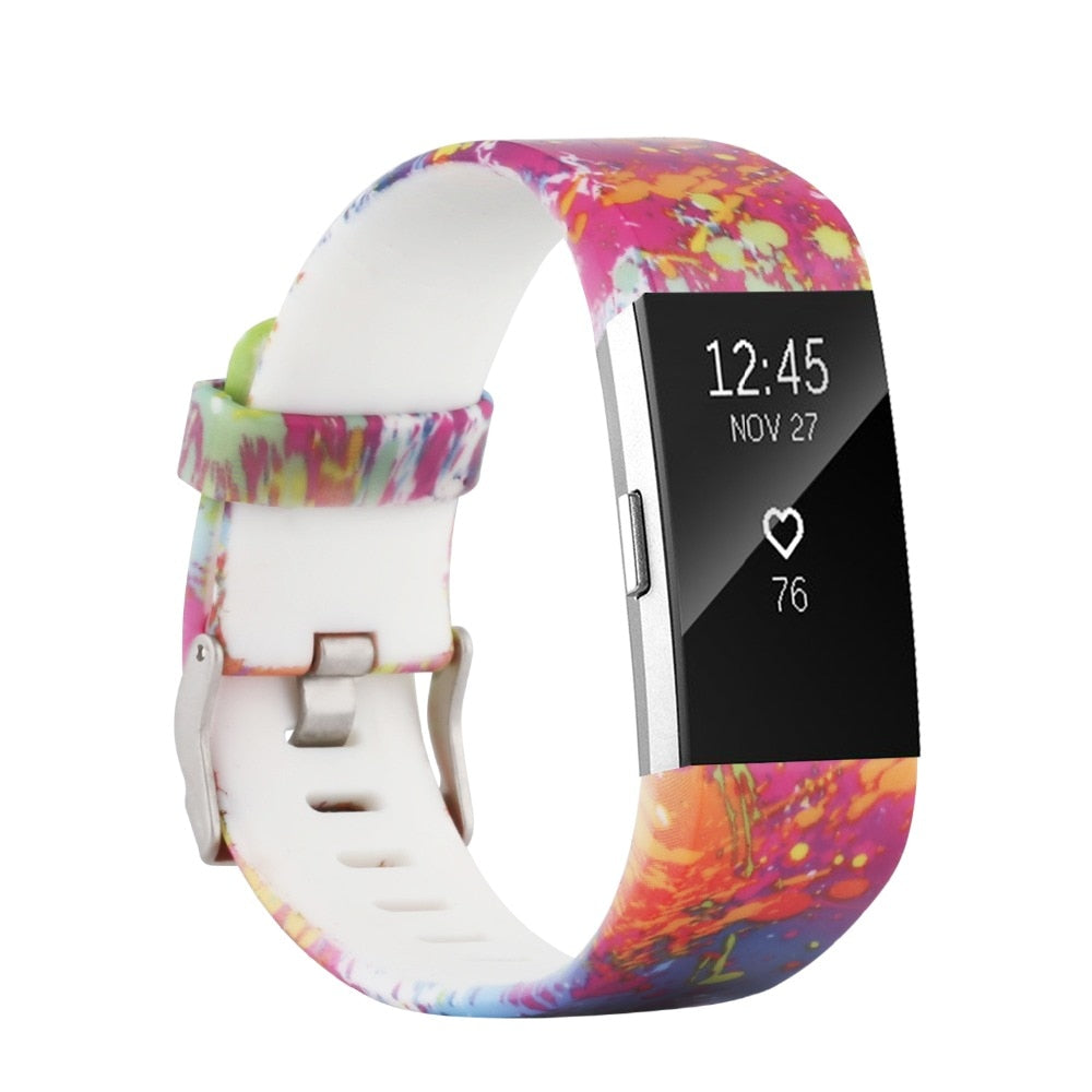 Baaletc Replacement Bands For Fitbit Charge 2 Silicone Smart Watch Wrist Strap Band For Fit bit Charge 2 Bracelet Small / Large