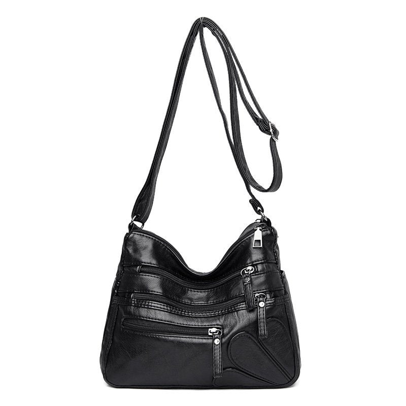 High Quality Women's Soft Leather Shoulder Bags Multi-Layer Classic Crossbody Bag Luxury Designer Handbag and Purse