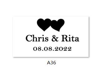 Custom Transparent Labels, Wedding Labels