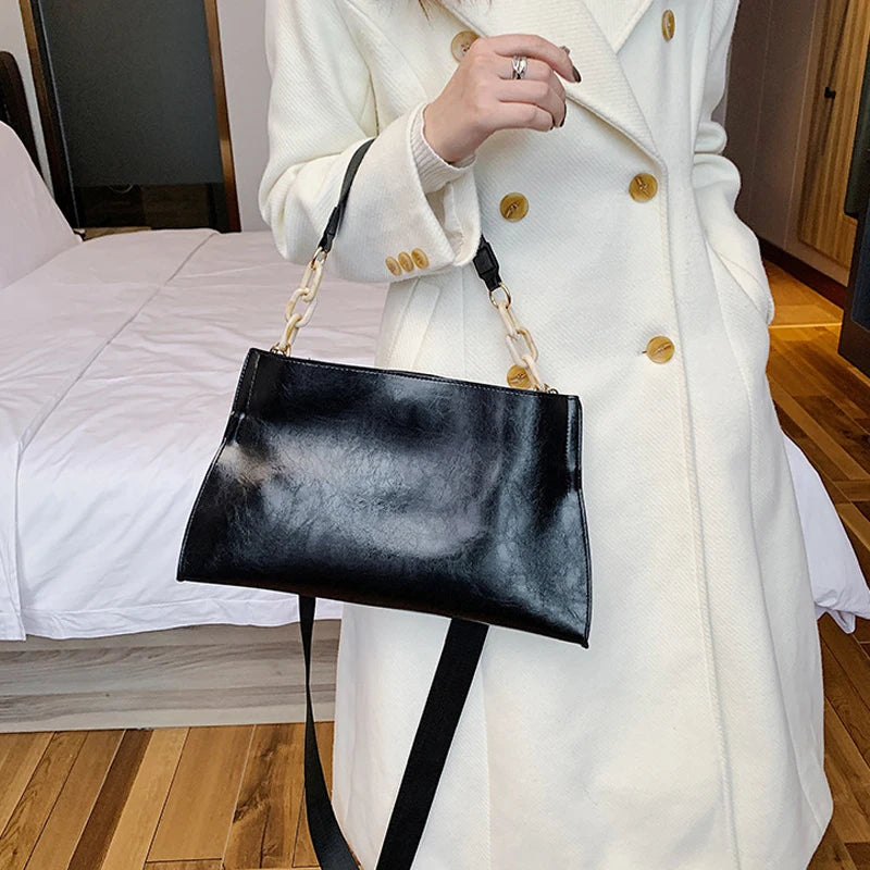 Women's Soft Leather Shoulder Bag